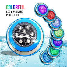 Hot sale discount remote control rgb DC24v 6w stainless steel swimming pool lamp